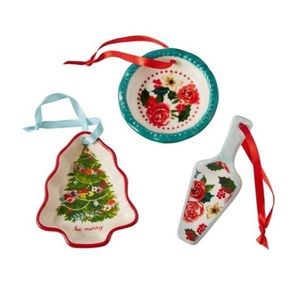 The Pioneer Woman Ornaments Christmas 2021 3-Piece Set - New in Box!
